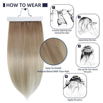 extensions blonde natural hair